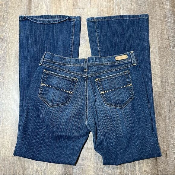 Vintage 2000s‎ Glo Low Mide Rise Flare Denim Jeans Womens Waist Size 30 - Picture 1 of 5